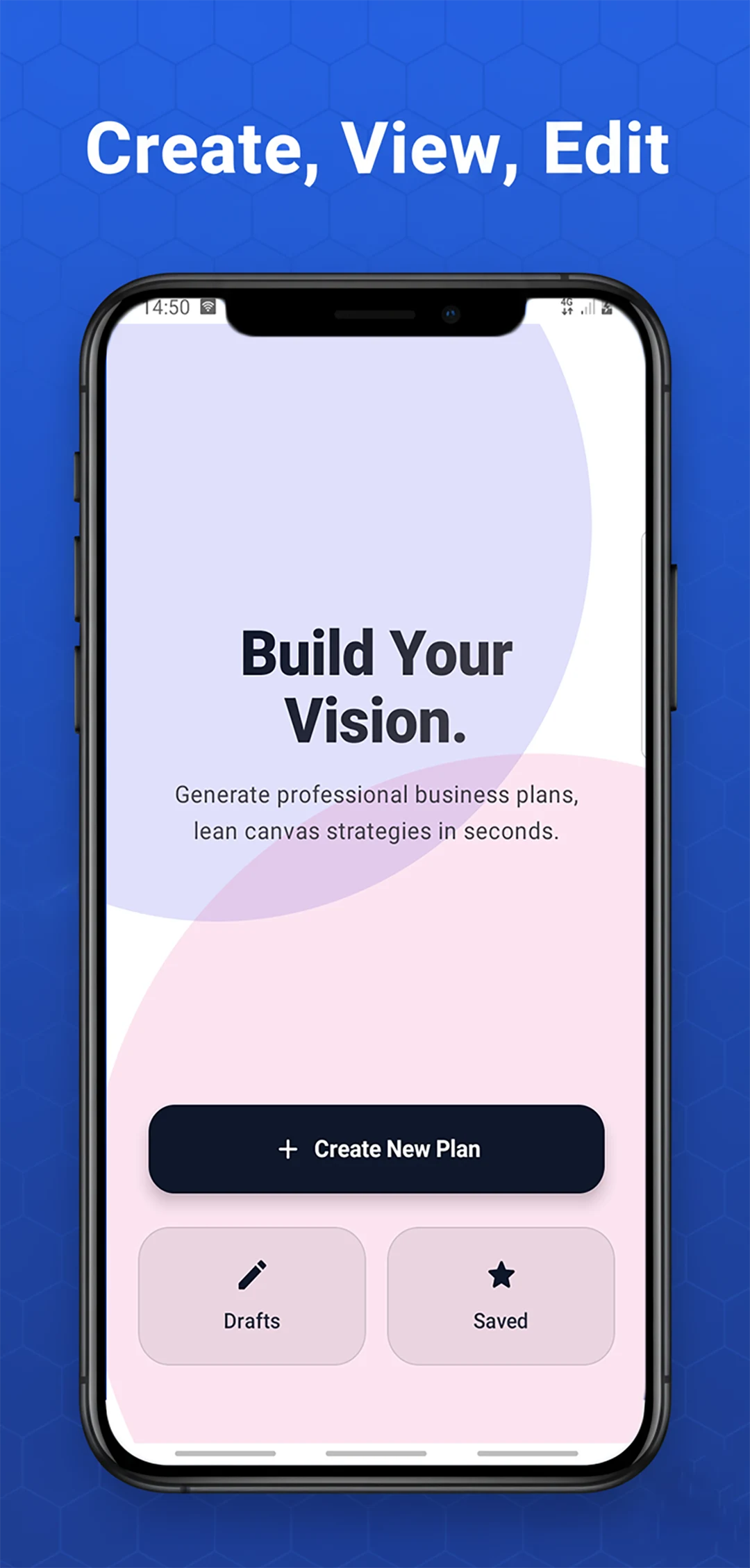 AI Business Plan & Lean Canvas screenshot